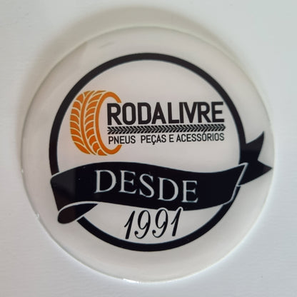 2 Medalhões Plásticos Resinados Personalizados Para Chopeira