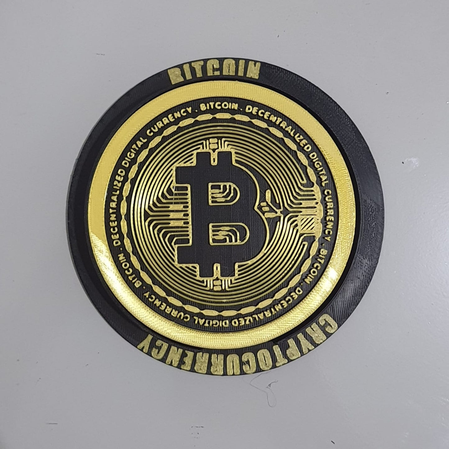 Suporte Porta Copos Exclusivo Bitcoin 5un Com Caixa Personalizada