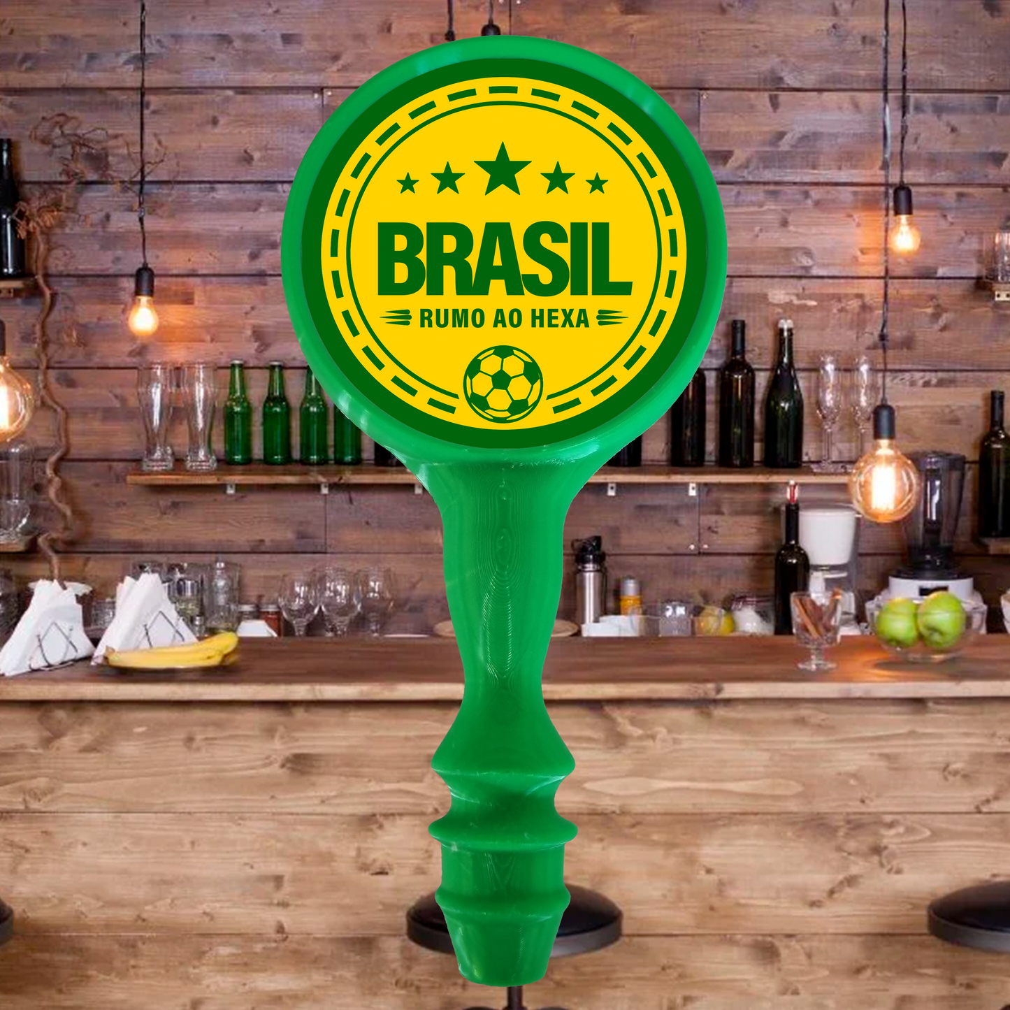 Manopla de Chopeira Tap Handle da Seleção Brasileira Modelo Premium